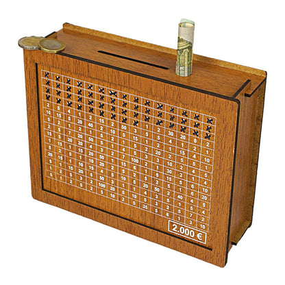 Classic Wooden Coin Bank Counter