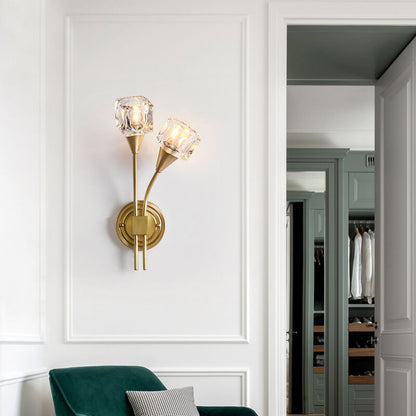 Elegant Double Blossom Wall Lamp
