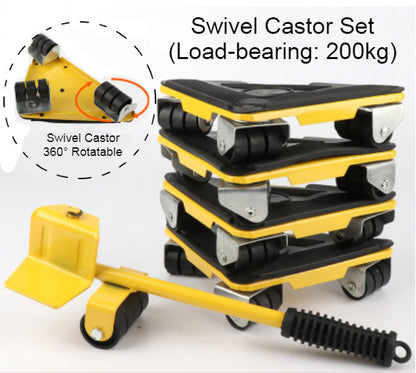 Compact Portable Floor Jack with Wheels for Home Use