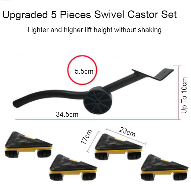 Compact Portable Floor Jack with Wheels for Home Use