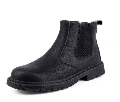 Durable Leather Steel Toe Work Boots
