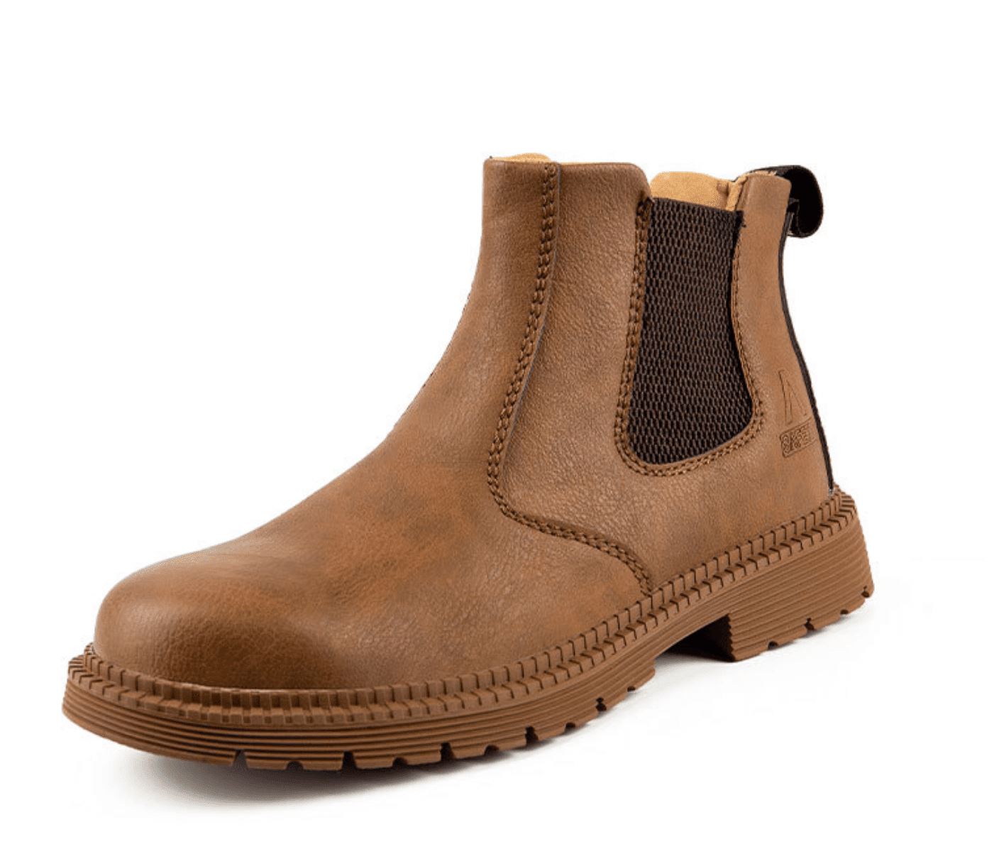 Durable Leather Steel Toe Work Boots