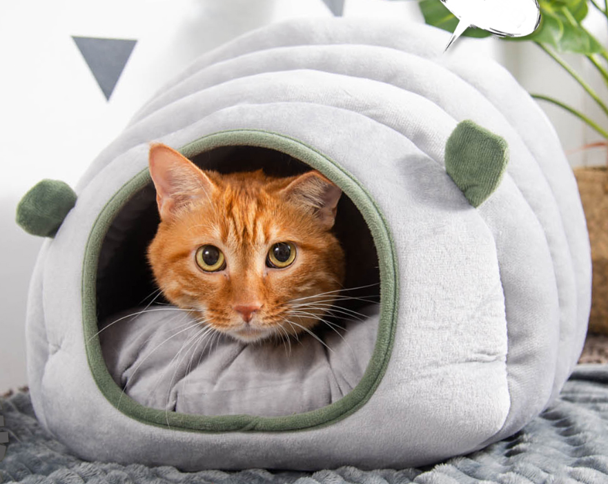 Cozy Pet Heating Bed, Foldable & Washable Cat Dog House