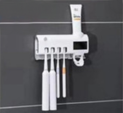 Automatic UV Toothbrush Sanitizer with Toothpaste Dispenser