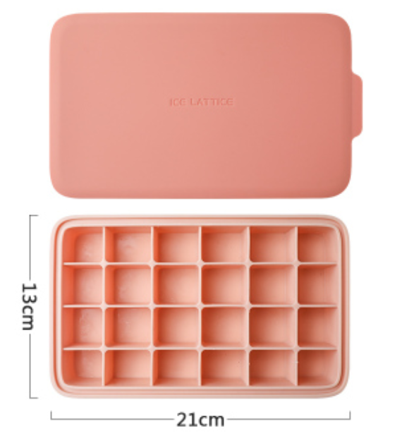 Easy Release Silicone Ice Cube Tray with Lid