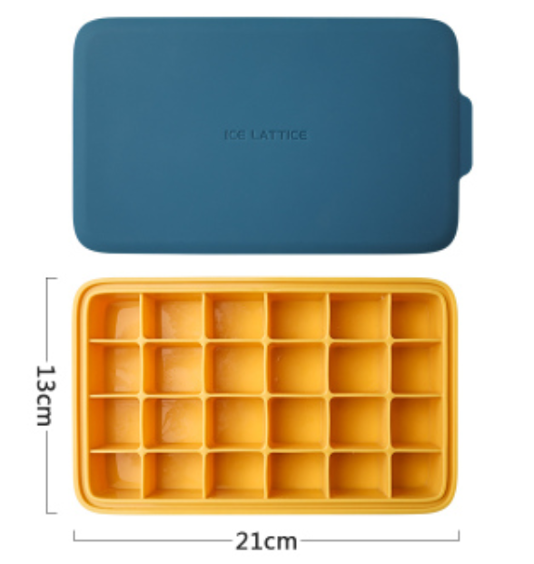 Easy Release Silicone Ice Cube Tray with Lid