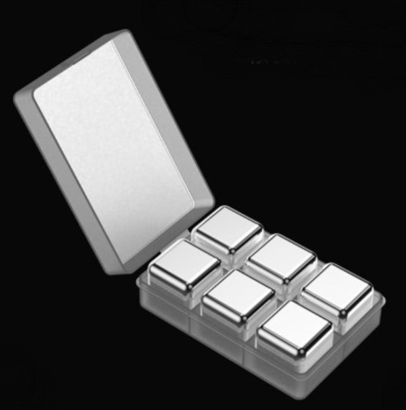 Premium Stainless Steel Reusable Ice Cubes Set