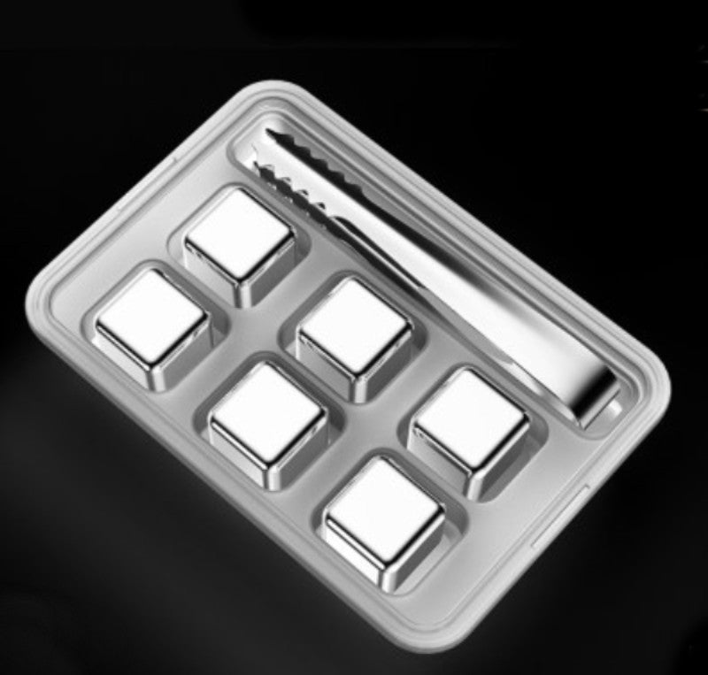 Premium Stainless Steel Reusable Ice Cubes Set