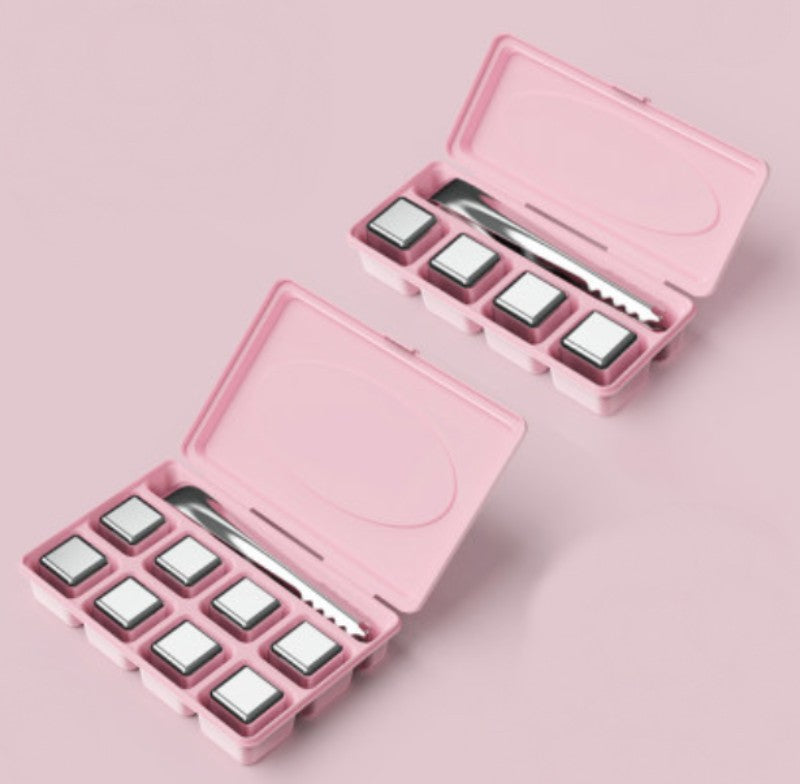 Premium Stainless Steel Reusable Ice Cubes Set