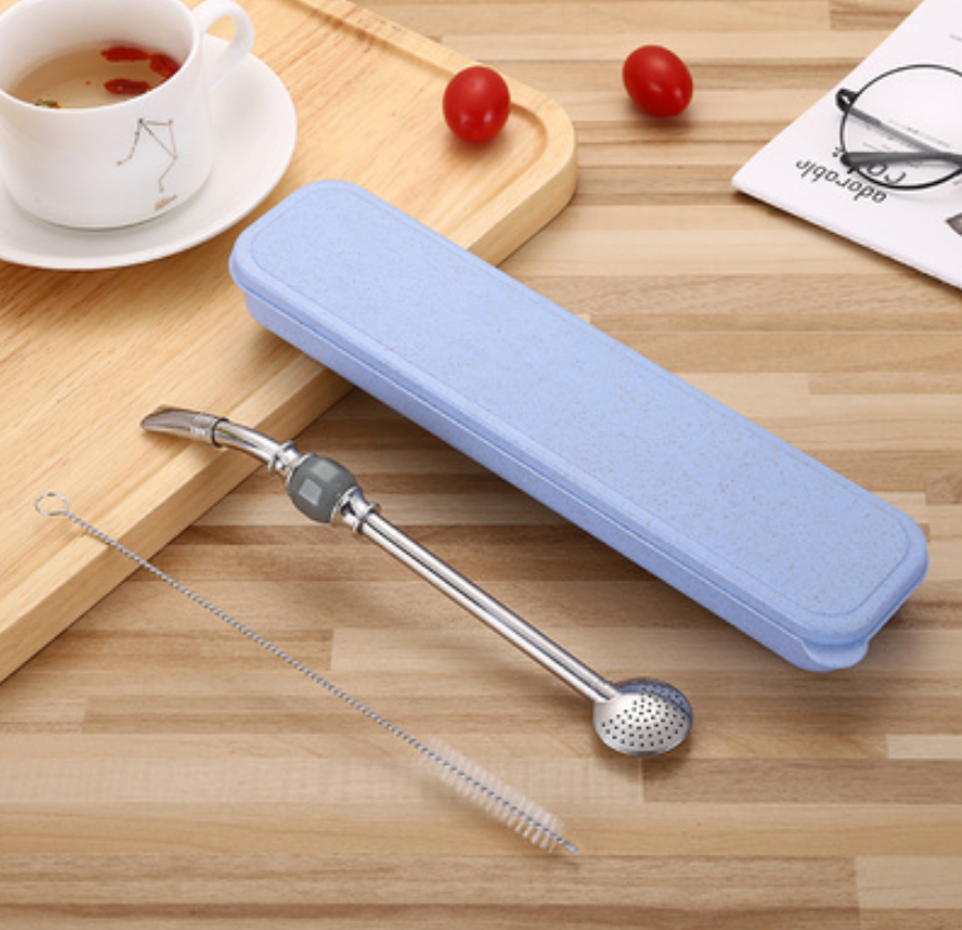 Premium Metal Straw Set with Filter & Cleaning Kit