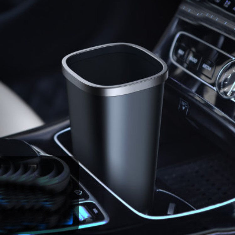 Spacious Car Trash Container with Leak Proof Lid