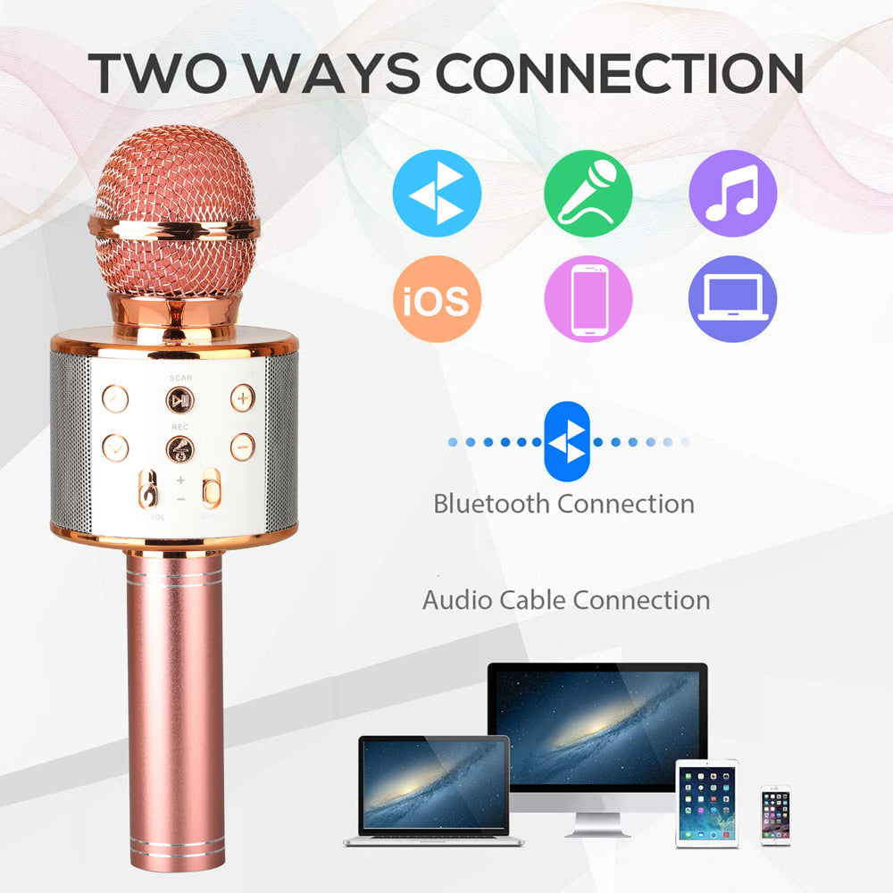 Portable Wireless Karaoke Bluetooth Microphone