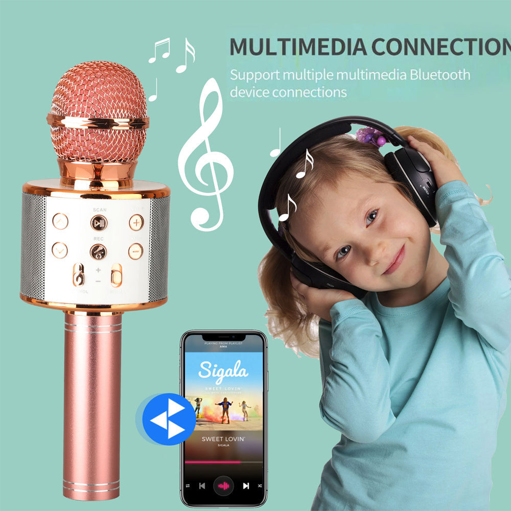 Portable Wireless Karaoke Bluetooth Microphone