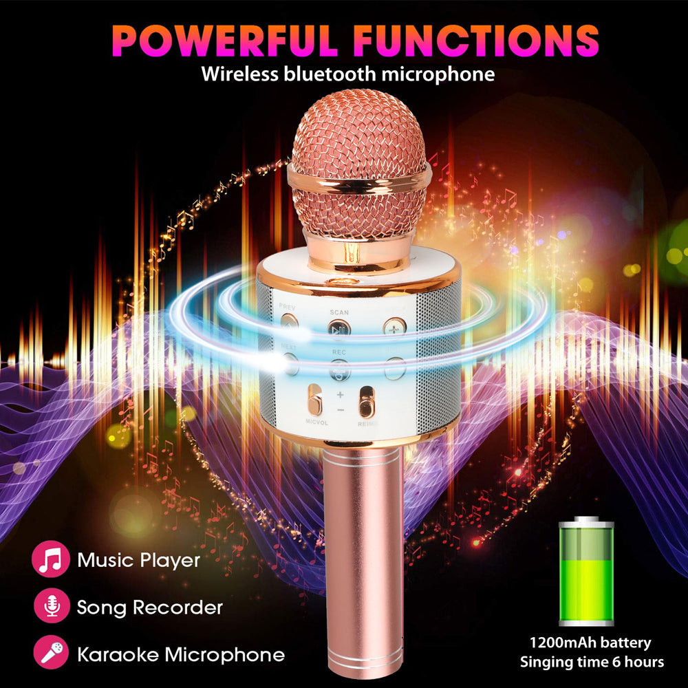 Portable Wireless Karaoke Bluetooth Microphone