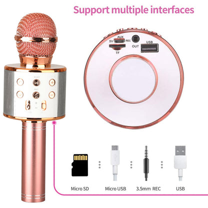 Portable Wireless Karaoke Bluetooth Microphone