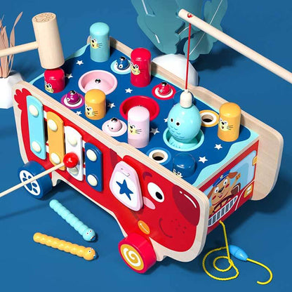 Fun Kids Wooden Music Hammer Toy