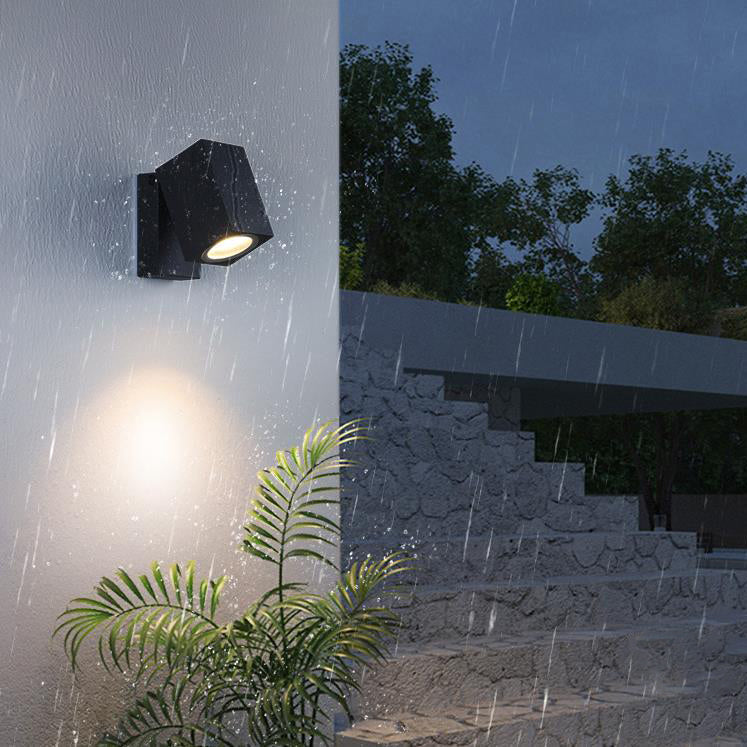 Contemporary Adjustable Outdoor LED Wall Light Fixture