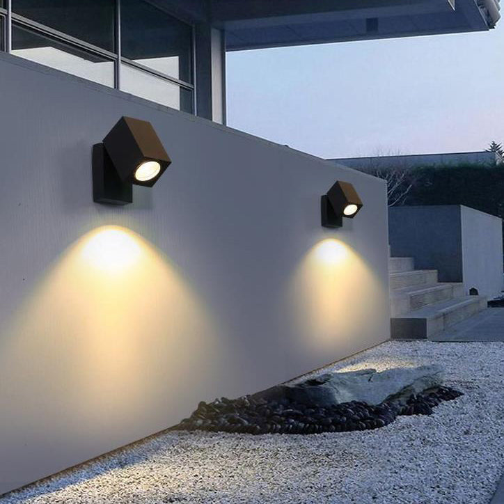 Contemporary Adjustable Outdoor LED Wall Light Fixture