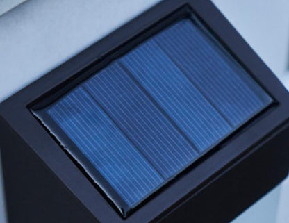 Contemporary White Glass Outdoor Solar Lamp