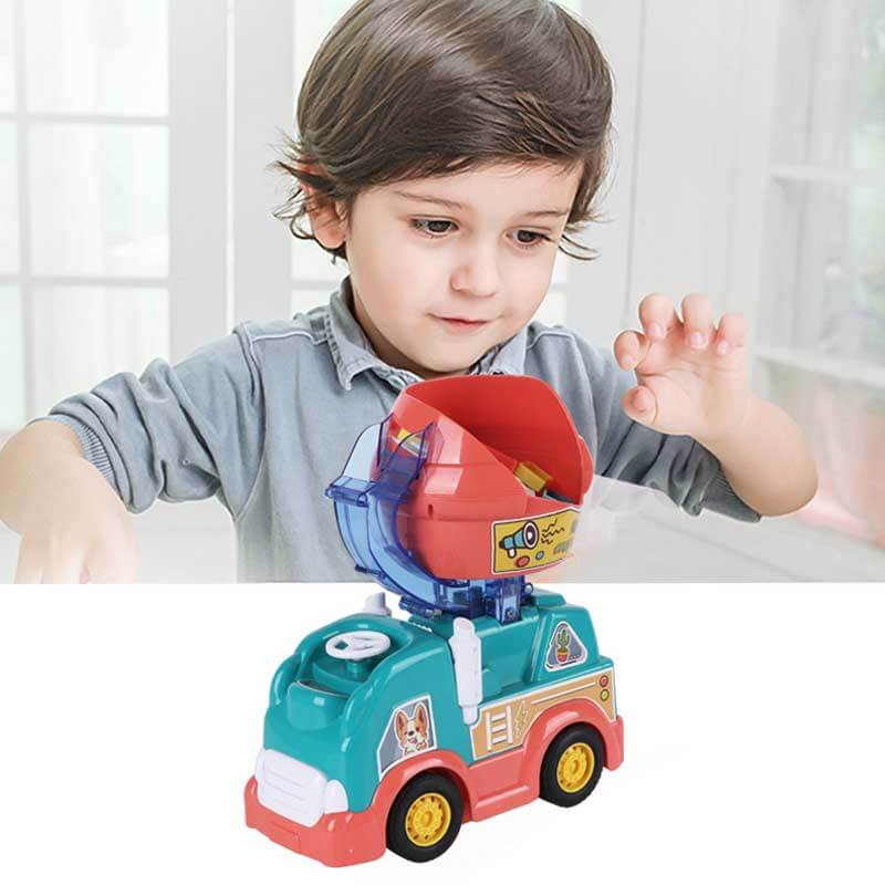 Colorful Automatic Domino Block Train Set