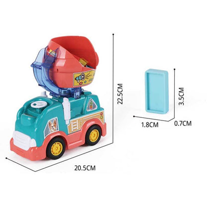 Colorful Automatic Domino Block Train Set