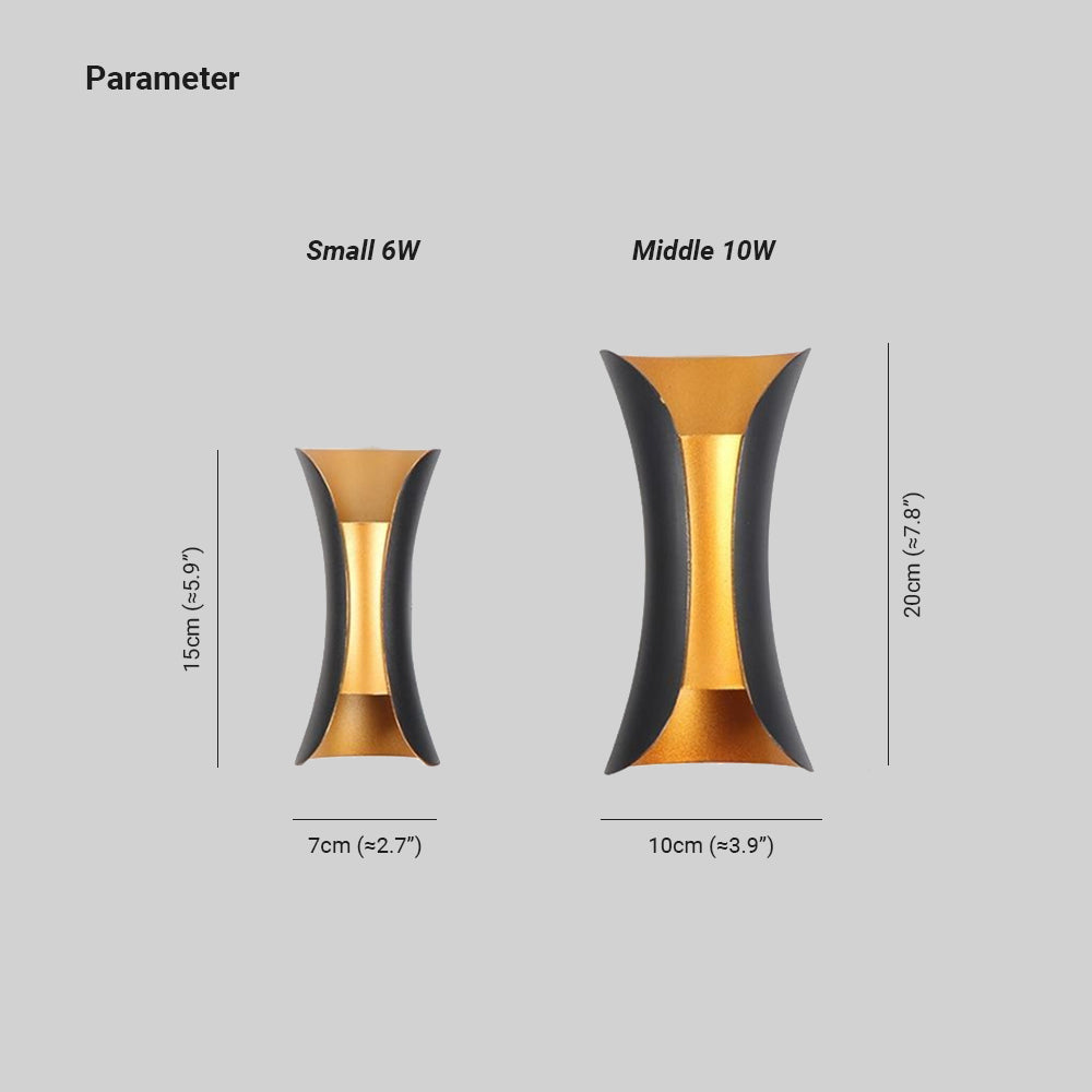 Contemporary Iron Exterior Wall Light