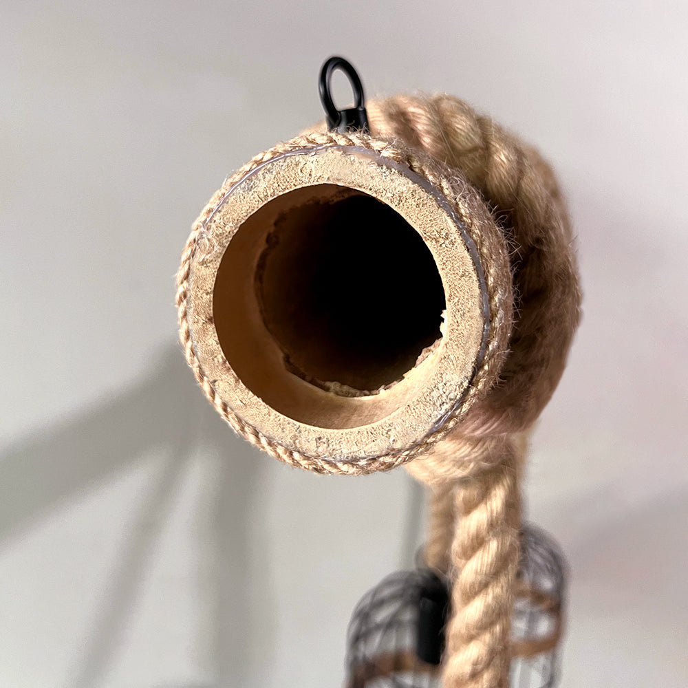 Vintage Industrial Wooden Pendant Light