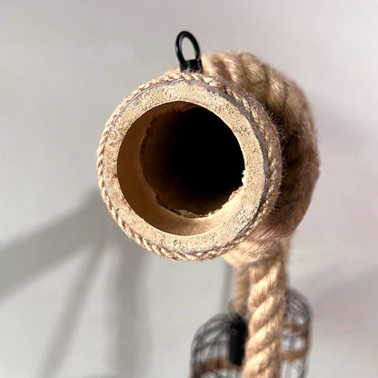 Vintage Industrial Wooden Pendant Light