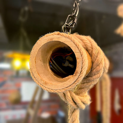 Vintage Industrial Wooden Pendant Lamp