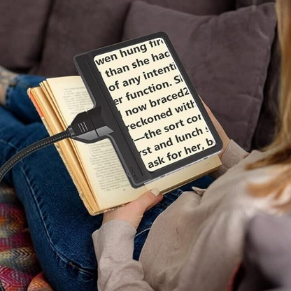 Bright LED Reading Floor Lamp with 5X Magnification
