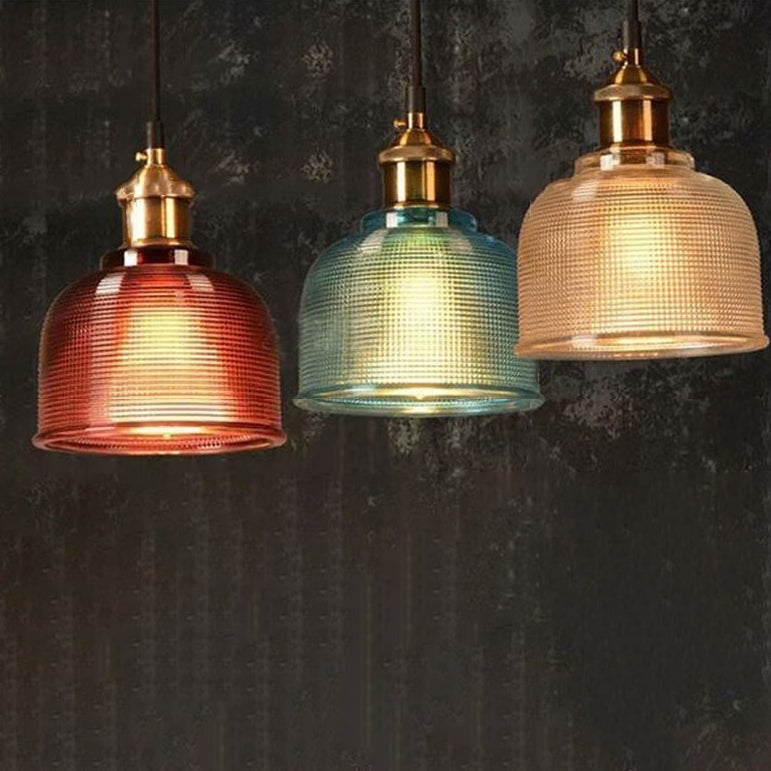 Classic Distressed Glass Pendant Light