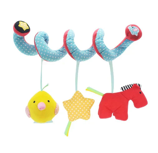 Fun Stroller Arch Toy with Colorful Spiral Design