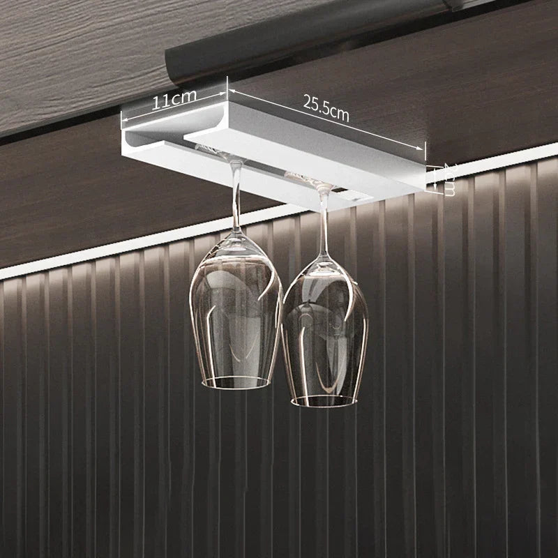 Modern Wine Glass Holder for Compact Kitchen Storage