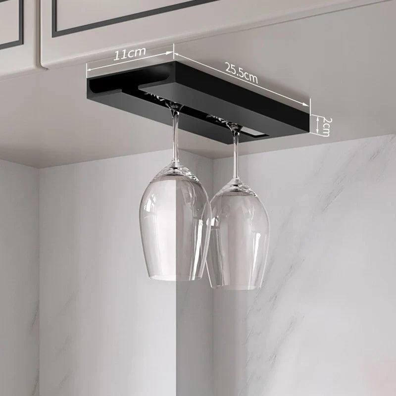 Modern Wine Glass Holder for Compact Kitchen Storage - Fesara