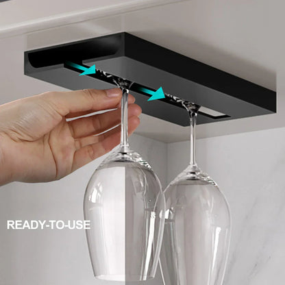 Modern Wine Glass Holder for Compact Kitchen Storage