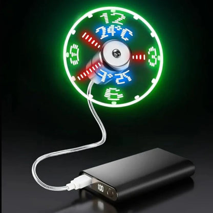 Quiet Cooling Desk Clock Fan