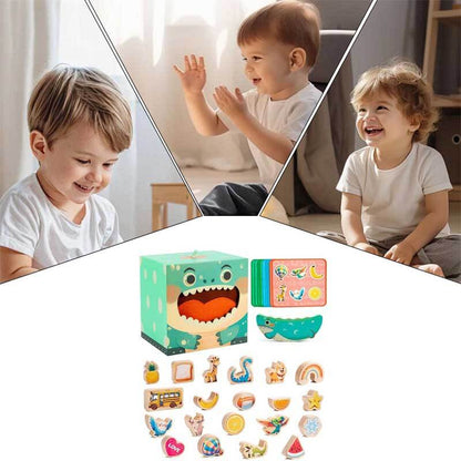 Colorful Wooden Stacking Blocks for Kids