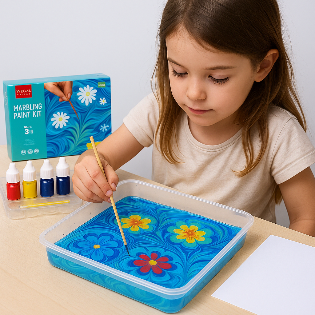 Colorful Artistic Marble Effect Paint Kit - Fesara
