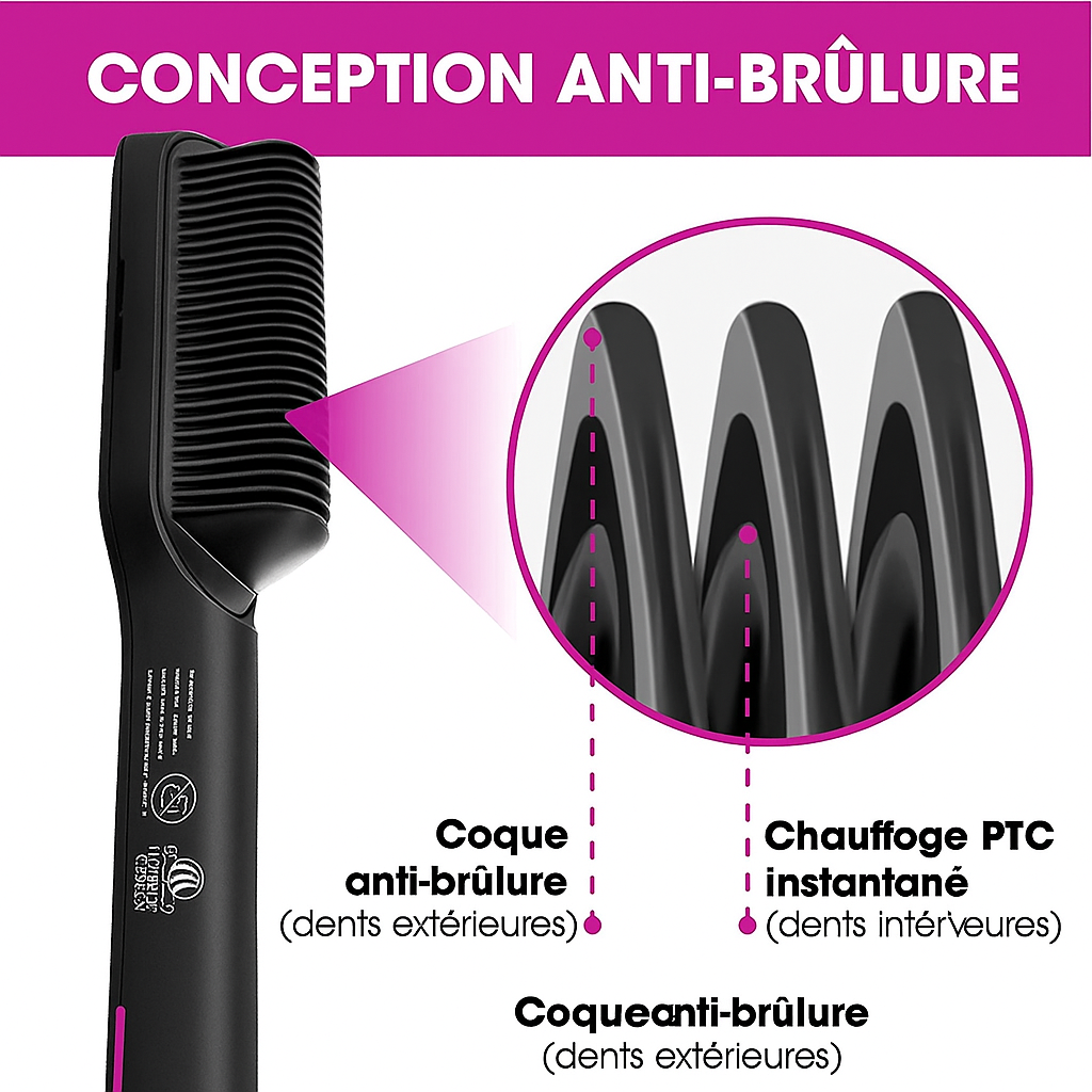 EasyGlide Hair Straightening Brush