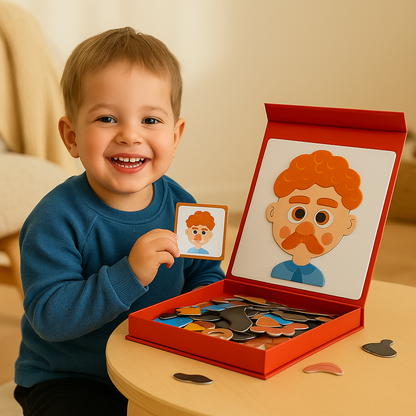 Fun Kids Leather Emotion Puzzle Toy