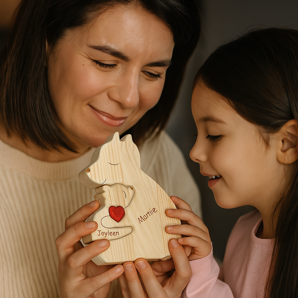 Customised Teddy Bear Family Figurine - Fesara