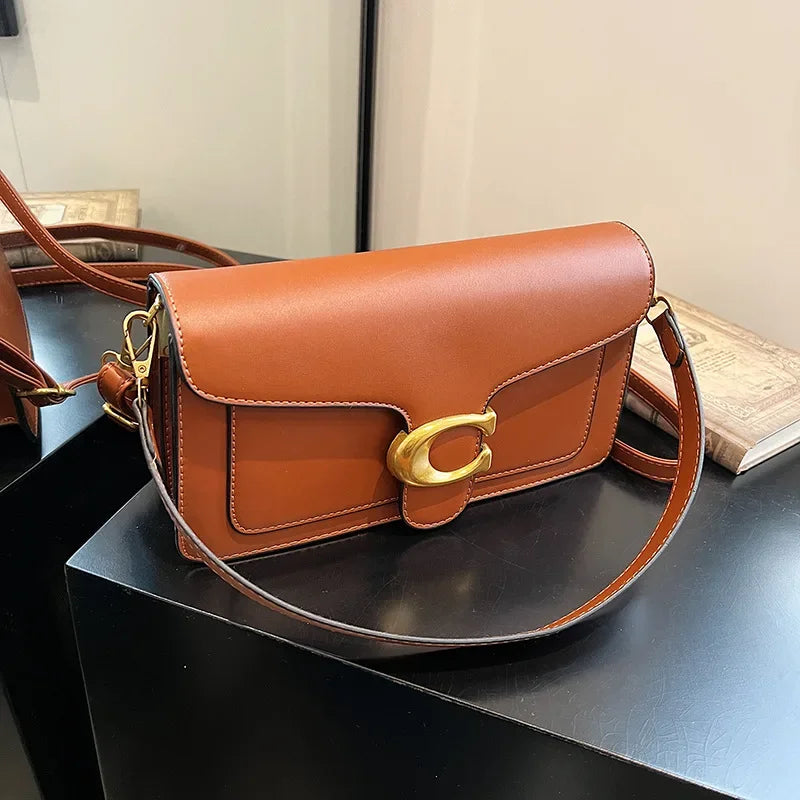 Classic Square Crossbody Bag - Versatile Everyday Handbag - Fesara