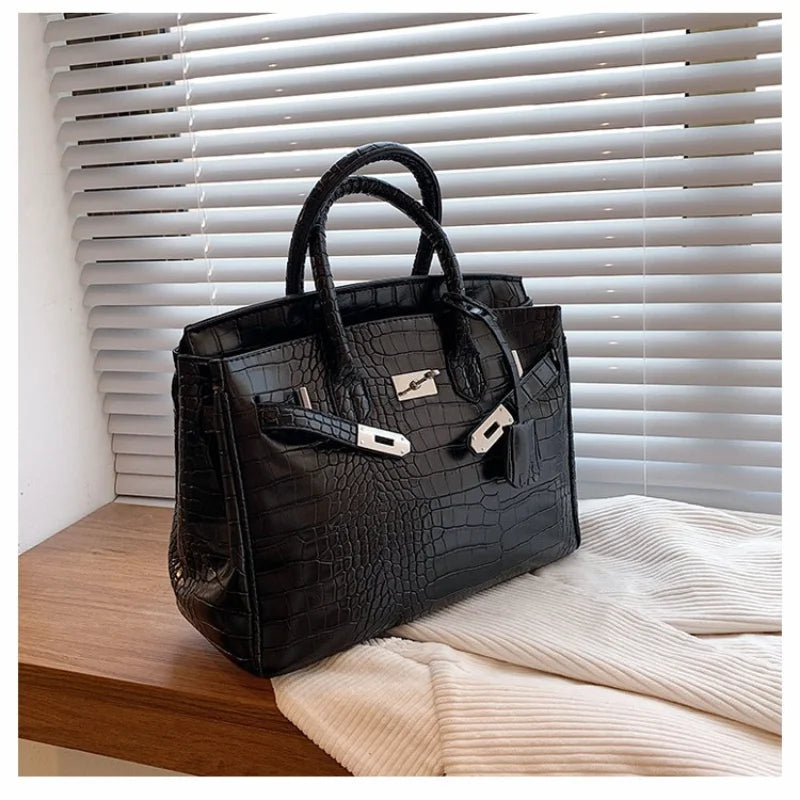 2025 Stone Texture Tote Bag for Women, Spacious Adjustable Shoulder Crossbody, Premium PU Pebbled Leather Commute Essentials 1