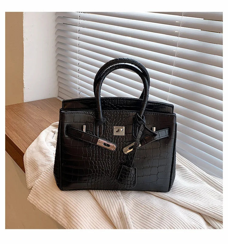 2025 Stone Texture Tote Bag for Women, Spacious Adjustable Shoulder Crossbody, Premium PU Pebbled Leather Commute Essentials 6