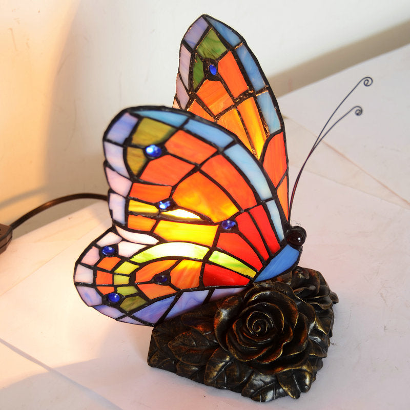 Soft Glow Table Lamp with Floral Design - Fesara