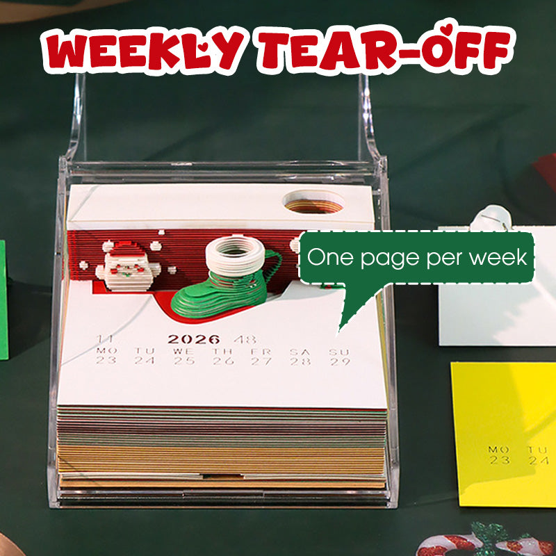 Fun Holiday Desk Calendar Lamp