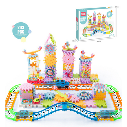 Creative Spinning Wooden Building Blocks Set
