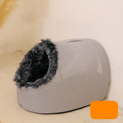 Fesara Plush Pet Hideaway Bed