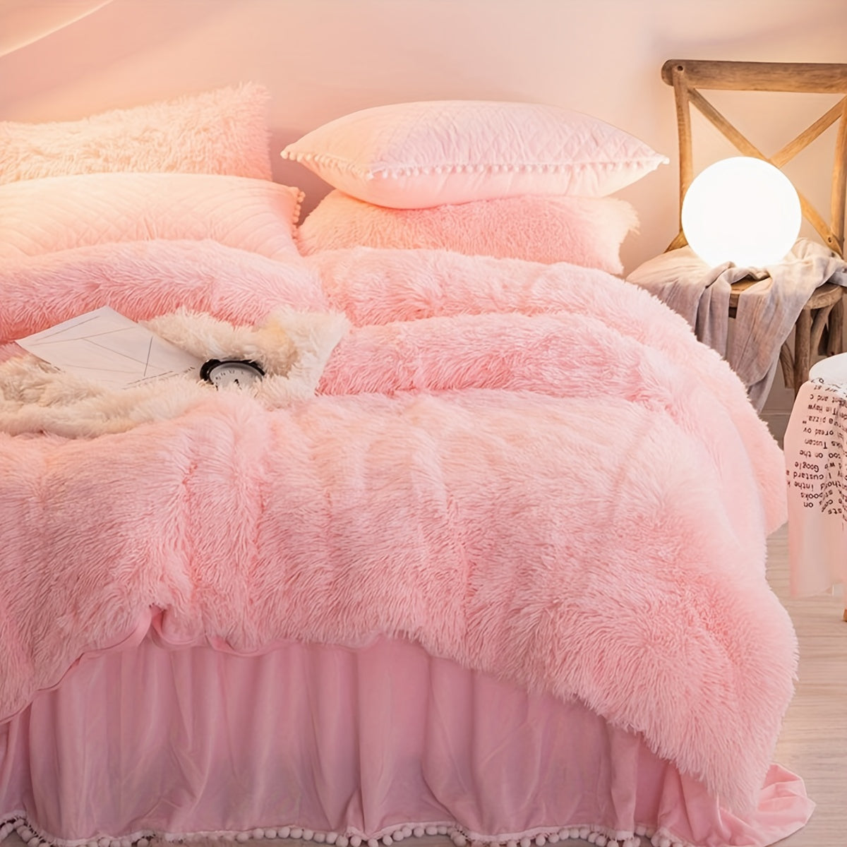 Soft Plush Velvet Duvet Cover Set for Cozy Bedding