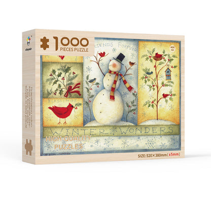 Festive Holiday Countdown Puzzle Calendar - 1008 Piece Jigsaw